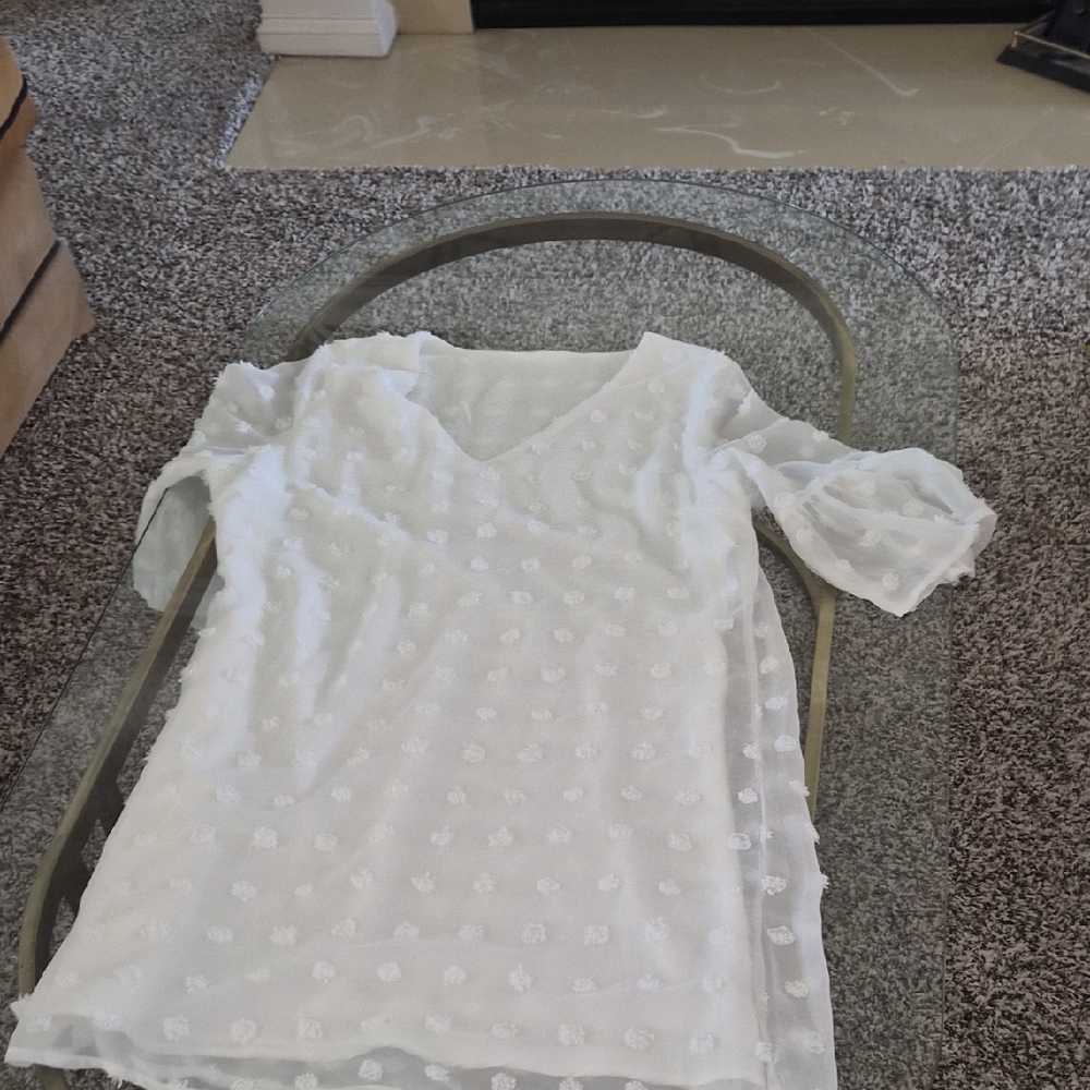 Elegant White Women's Dress